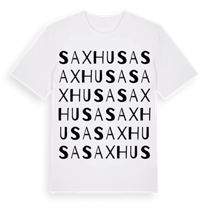 Saxhusa ordlek t-shirt – ekologisk bomull t-shirt från Pinshirt
