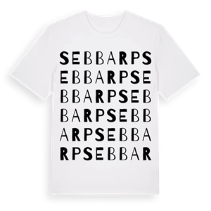 Sebbarp ordlek t-shirt – ekologisk bomull t-shirt från Pinshirt