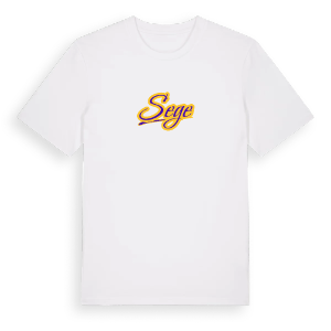 Sege baseball t-shirt – ekologisk bomull t-shirt från Pinshirt