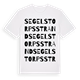 Segelstorpsstrand ordlek t-shirt