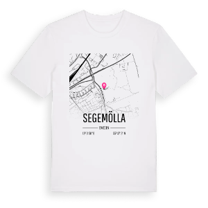 Segemölla karta t-shirt – ekologisk bomull t-shirt från Pinshirt