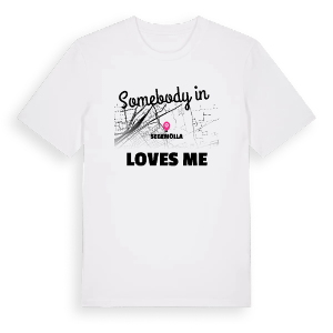 Någon i Segemölla älskar mig t-shirt – ekologisk bomull t-shirt från Pinshirt
