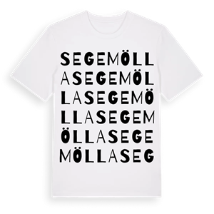 Segemölla ordlek t-shirt – ekologisk bomull t-shirt från Pinshirt