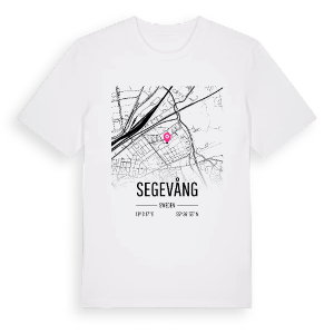 Segevång karta t-shirt – ekologisk bomull t-shirt från Pinshirt