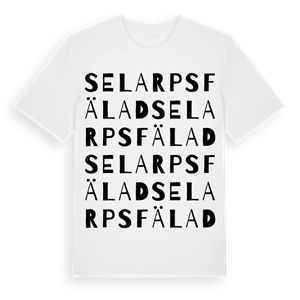 Selarps fälad ordlek t-shirt – ekologisk bomull t-shirt från Pinshirt
