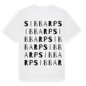 Sibbarp ordlek t-shirt – ekologisk bomull t-shirt från Pinshirt