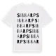 White t-shirt med Sibbarp ordlek t-shirt