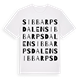 White t-shirt med Sibbarpsdalen ordlek t-shirt
