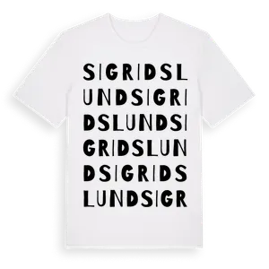 Sigridslund ordlek t-shirt – ekologisk bomull t-shirt från Pinshirt