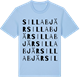 Blue Soul t-shirt med Sillabjär ordlek t-shirt