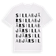 Sillabjär ordlek t-shirt