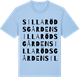 Blue Soul t-shirt med Sillarödsgården ordlek t-shirt