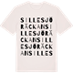 Vintage White t-shirt med Sillesjöräckan ordlek t-shirt