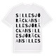 Sillesjöräckan ordlek t-shirt