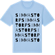 Blue Soul t-shirt med Simmastorp ordlek t-shirt