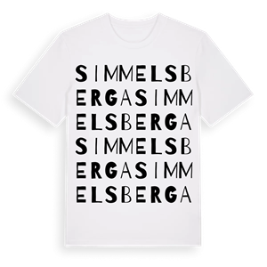 Simmelsberga ordlek t-shirt – ekologisk bomull t-shirt från Pinshirt