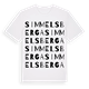 Simmelsberga ordlek t-shirt