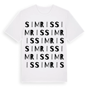 Simris ordlek t-shirt – ekologisk bomull t-shirt från Pinshirt
