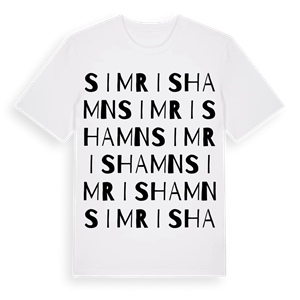 Simrishamn ordlek t-shirt – ekologisk bomull t-shirt från Pinshirt