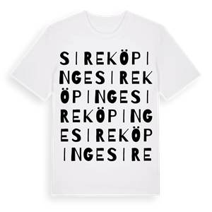 Sireköpinge ordlek t-shirt – ekologisk bomull t-shirt från Pinshirt
