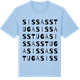 Blue Soul t-shirt med Sissas stuga ordlek t-shirt