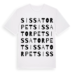 Sissatorpet ordlek t-shirt – ekologisk bomull t-shirt från Pinshirt