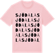 Pink Cotton t-shirt med Sjödala ordlek t-shirt