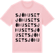 Pink Cotton t-shirt med Sjöhuset ordlek t-shirt