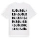 White t-shirt med Sjökrokarna ordlek t-shirt