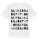 Skabersjö stationsby ordlek t-shirt