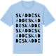 Blue Soul t-shirt med Skadde ordlek t-shirt