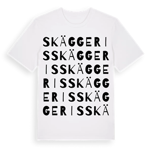 Skäggeris ordlek t-shirt – ekologisk bomull t-shirt från Pinshirt