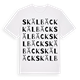 White t-shirt med Skälbäck ordlek t-shirt