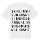 Skalinshejdan ordlek t-shirt
