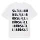 White t-shirt med Skällaröd ordlek t-shirt