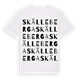White t-shirt med Skälleberga ordlek t-shirt