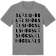 Mid Heather Gray t-shirt med Skälshög ordlek t-shirt