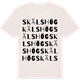 Vintage White t-shirt med Skälshög ordlek t-shirt