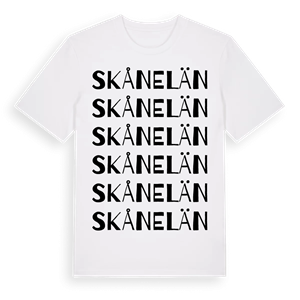 Skåne län ordlek t-shirt – ekologisk bomull t-shirt från Pinshirt