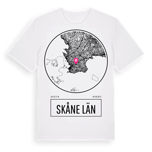 Skåne län t-shirt – ekologisk bomull t-shirt från Pinshirt