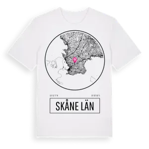 Skåne Län t-shirt – ekologisk bomull t-shirt från Pinshirt