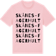 Pink Cotton t-shirt med Skånes-Fagerhult ordlek t-shirt
