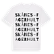 White t-shirt med Skånes-Fagerhult ordlek t-shirt