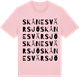 Pink Cotton t-shirt med Skånes Värsjö ordlek t-shirt