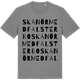 Mid Heather Gray t-shirt med Skanör med Falsterbo ordlek t-shirt