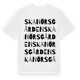 White t-shirt med Skanörsgården ordlek t-shirt