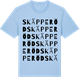 Blue Soul t-shirt med Skäpperöd ordlek t-shirt