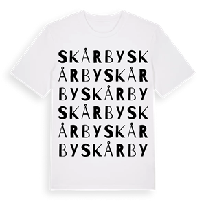 Skårby ordlek t-shirt – ekologisk bomull t-shirt från Pinshirt