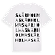 Skärholma ordlek t-shirt