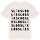 Vintage White t-shirt med Skärskog ordlek t-shirt